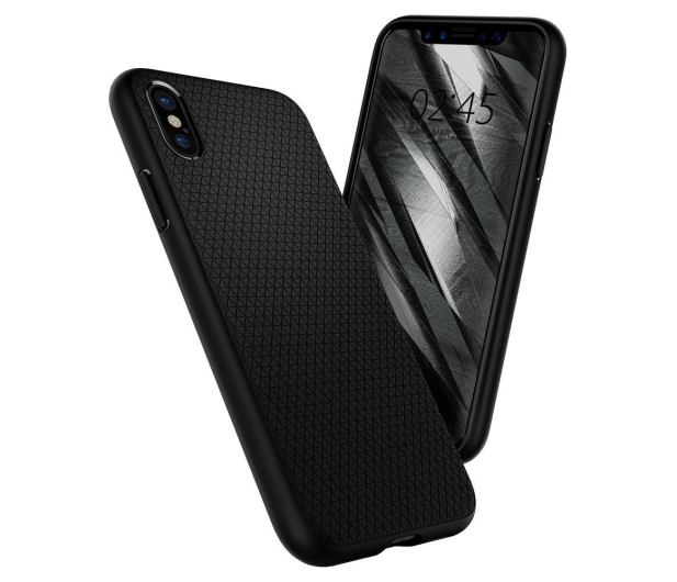 Etui Liquid Air Matte do iPhone X czarne - 386760 - zdjęcie 4